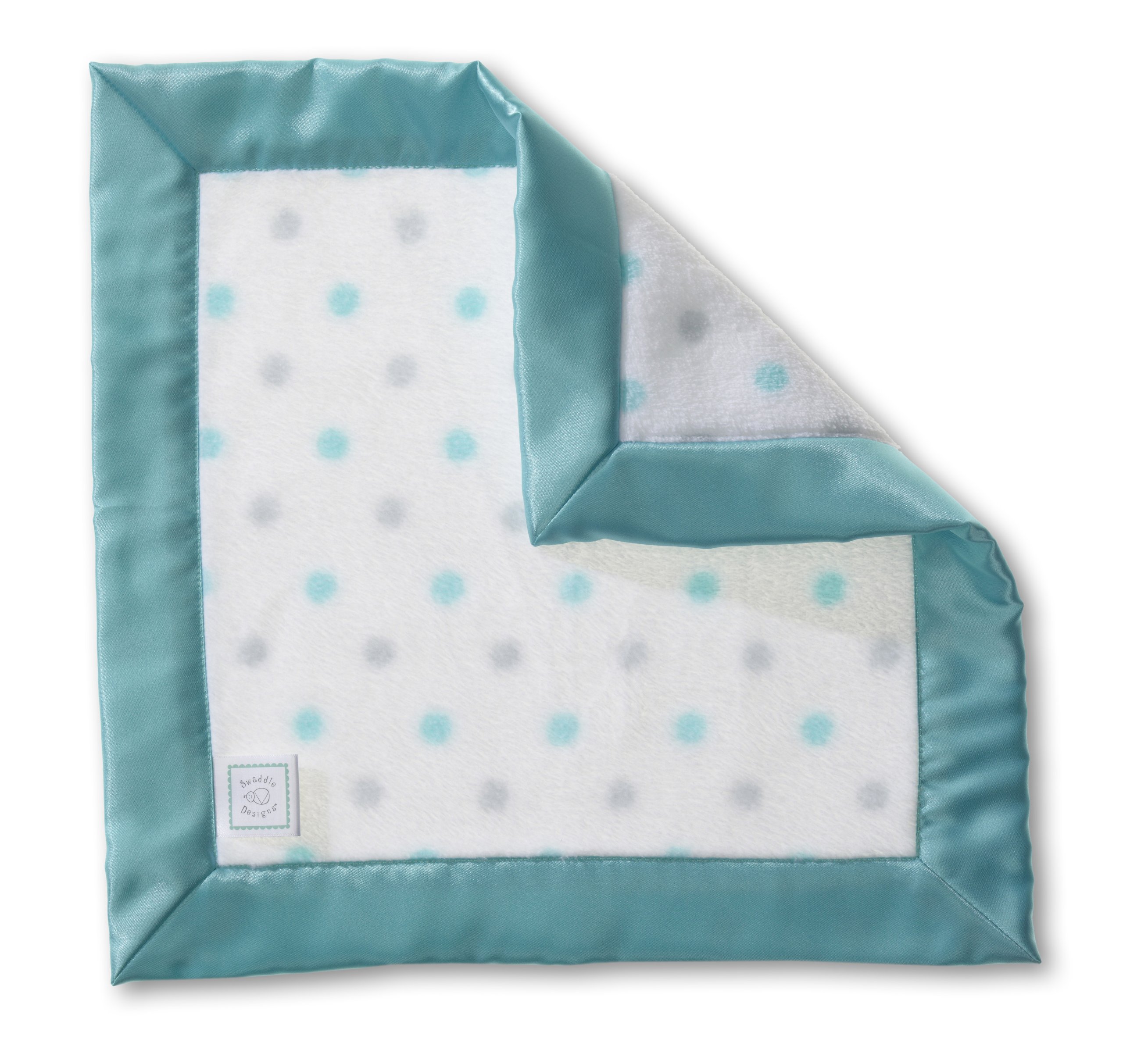 SwaddleDesigns Baby Lovie, Small Security Blanket, Sterling