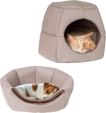 covered cat bed amazon