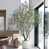Roselywed Artificial Olive Tree 8.2FT with 3342 Leaves & 136 Olive Fruits Deluxe Tall Large Faux Silk Plant 98 Inch Black Pot for Indoor Home Office Porch Mall Hotel School Decor Housewarming Gift
