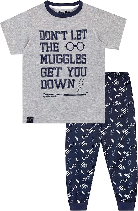 HARRY POTTER Boys Hogwarts Pajamas Grey Size 8 Amazon.ca Clothing