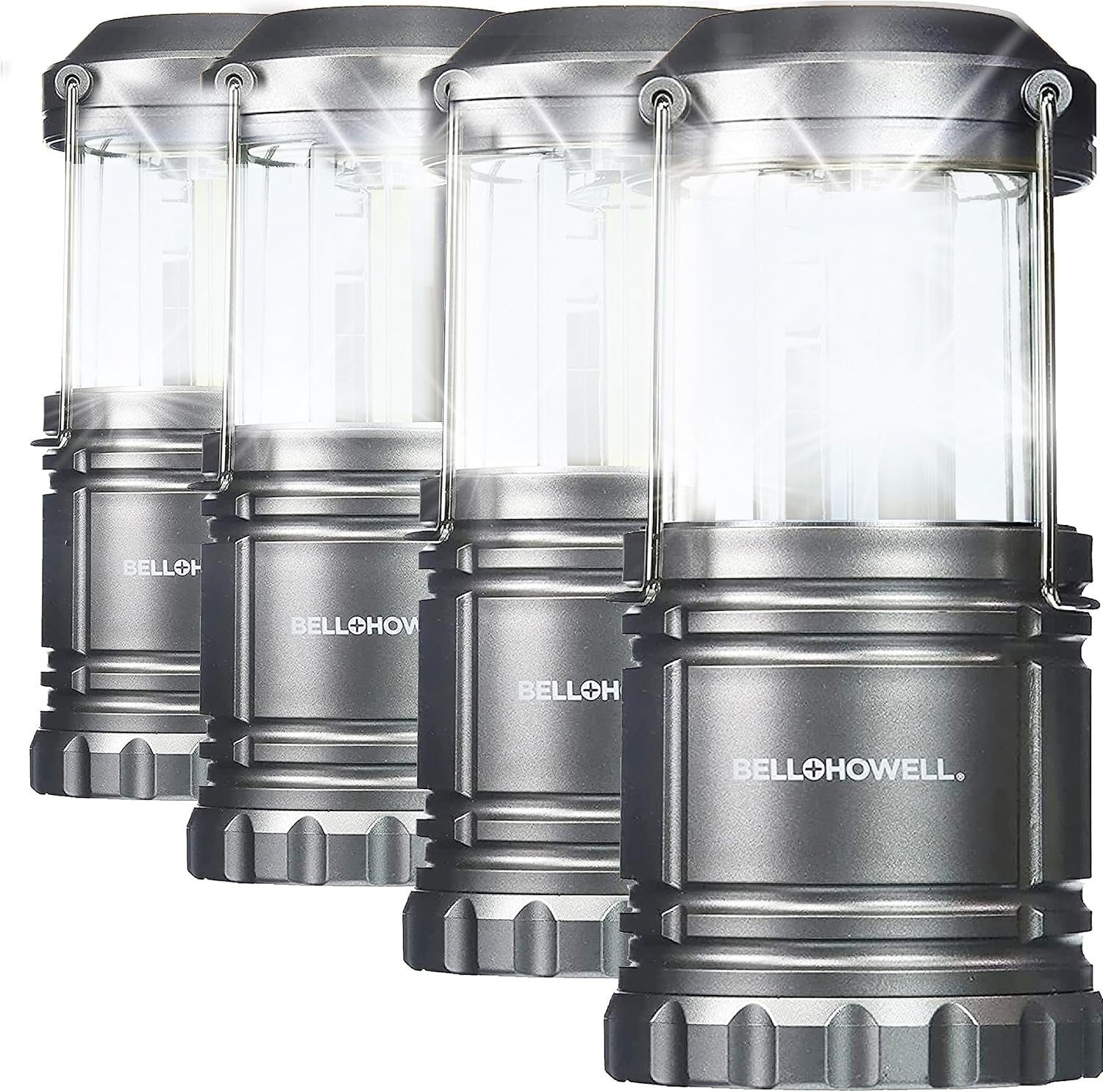 Candles & Holders - TacLight 4 Pk LED Lantern Lights - Bright Battery Powered Camping Lantern / Camping Lights for Tent, Portable Long Lasting Small Emergency Lights for Home Power Failure / Lanterns for Power Outages