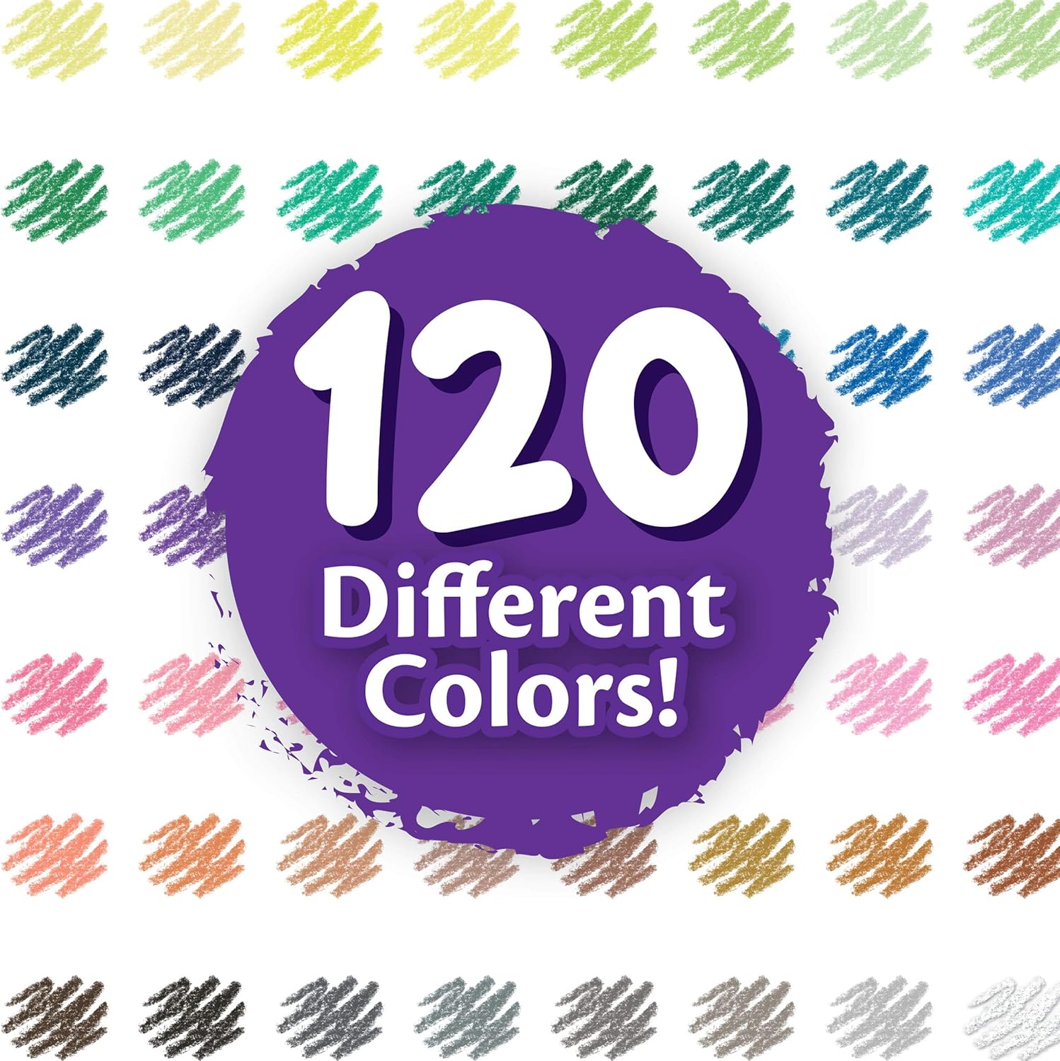 Crayola Colored Pencils, No Repeat Colors, 120 Count, Gift : Office Products