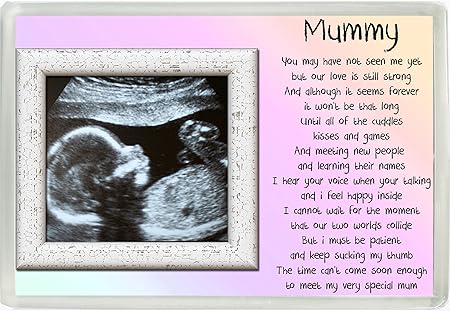 Personalizado foto Mummy desde el Bump poema Jumbo imán para ...