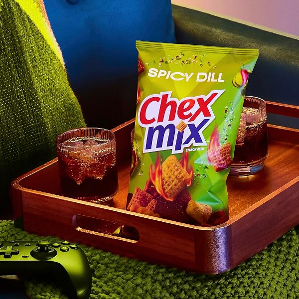 CHEX MIX SPICY DILL SAVORY SNACK MIX, SNACKS, 8 OZ