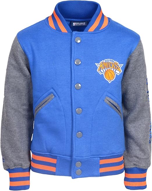 'Majestic Boys’ NBA Basketball Snap Button Jacket with