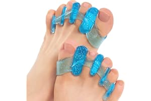 DR JK DR. JK- ToePal Gel Toe Separator, Narrow, 1 Pair, Toe Spacers, Toe Straightener, Hammer Toe Straightener, Toe Spreader, Toe Stretcher, Toe Corrector for Women and Men