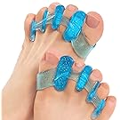 ToePal: Gel Toe Separator & Toe Stretcher for Yoga, Walking and Dancing. Instant Therapeutic Bunion Relief, Toe Alignment for Women and Men