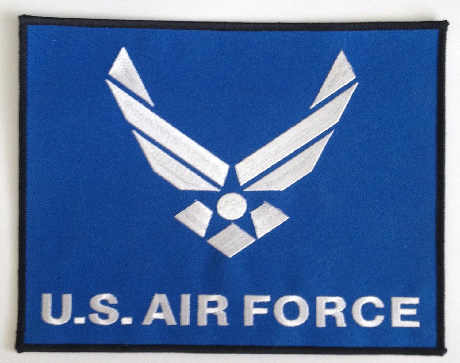 Amazon.com: Air Force Embroidery Emblem Patch. (Blue, White and Black) Measures: 3' X 2 1/2 
