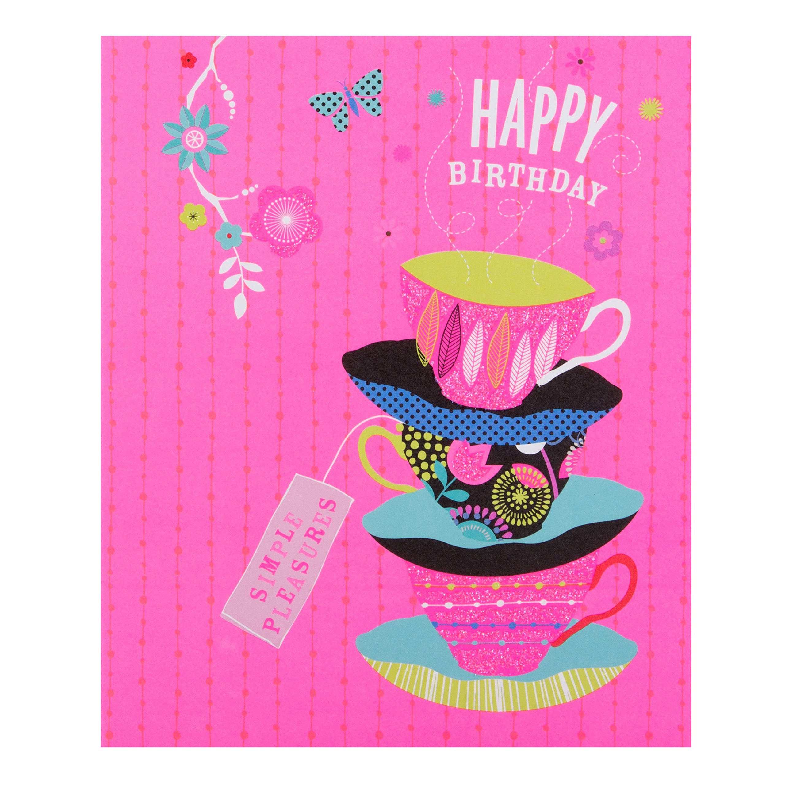 Hallmark Neon Card 'Happy Birthday' - Small