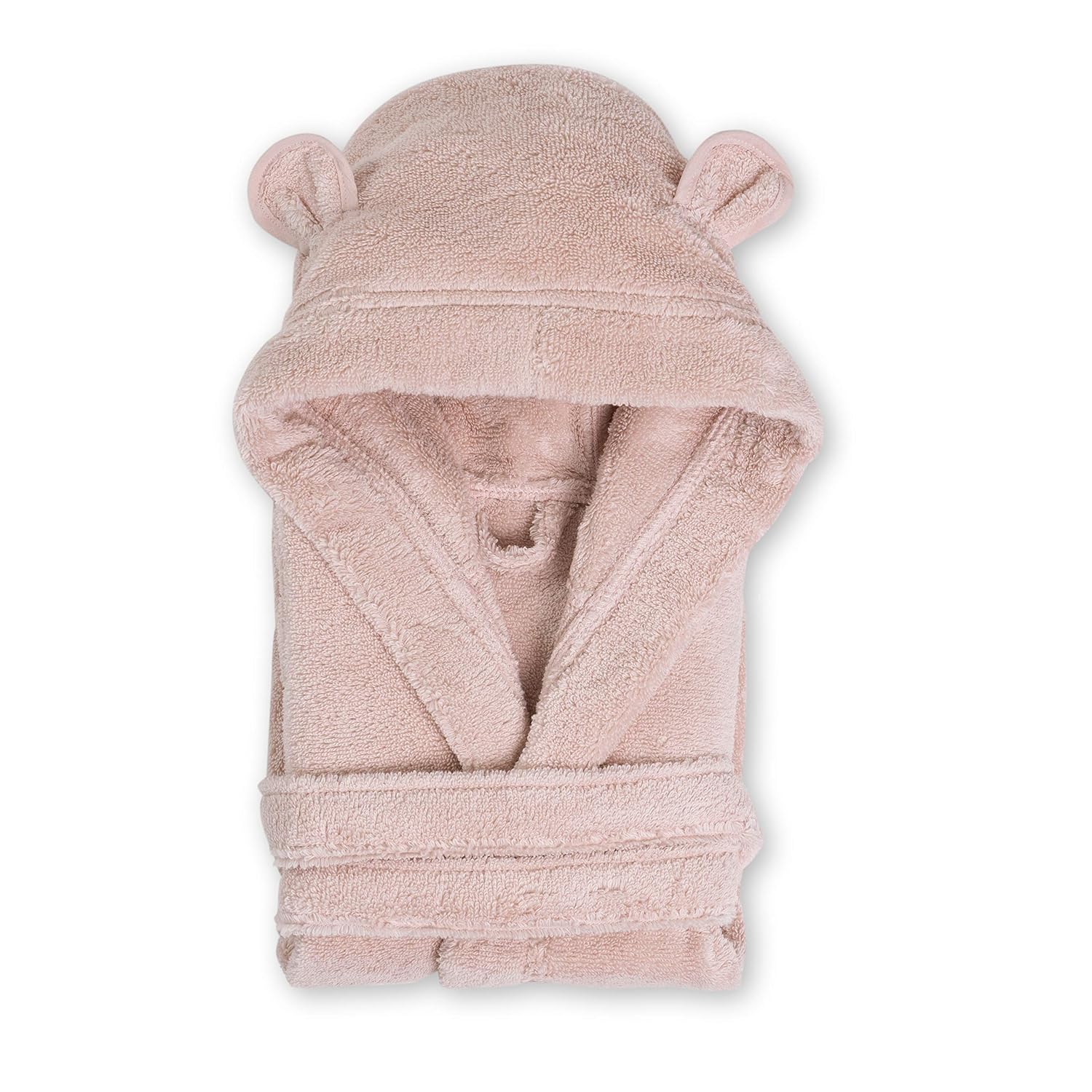 Natemia Organic Hooded Bathrobe for Babies and Toddlers – Ultra Soft and Absorbent Zero Twist Cotton Kids Robe: Baby