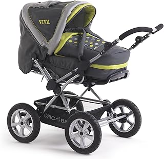 Chic 4 Baby Kinderwagen VIVA 100 42 Schwenkschieber-ALU-Kombi,Lemontree mit großen Lufträdern