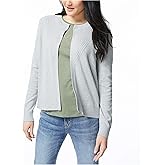 Nautica Womens Nautica Women's Ribbed Open Layering Cardigan