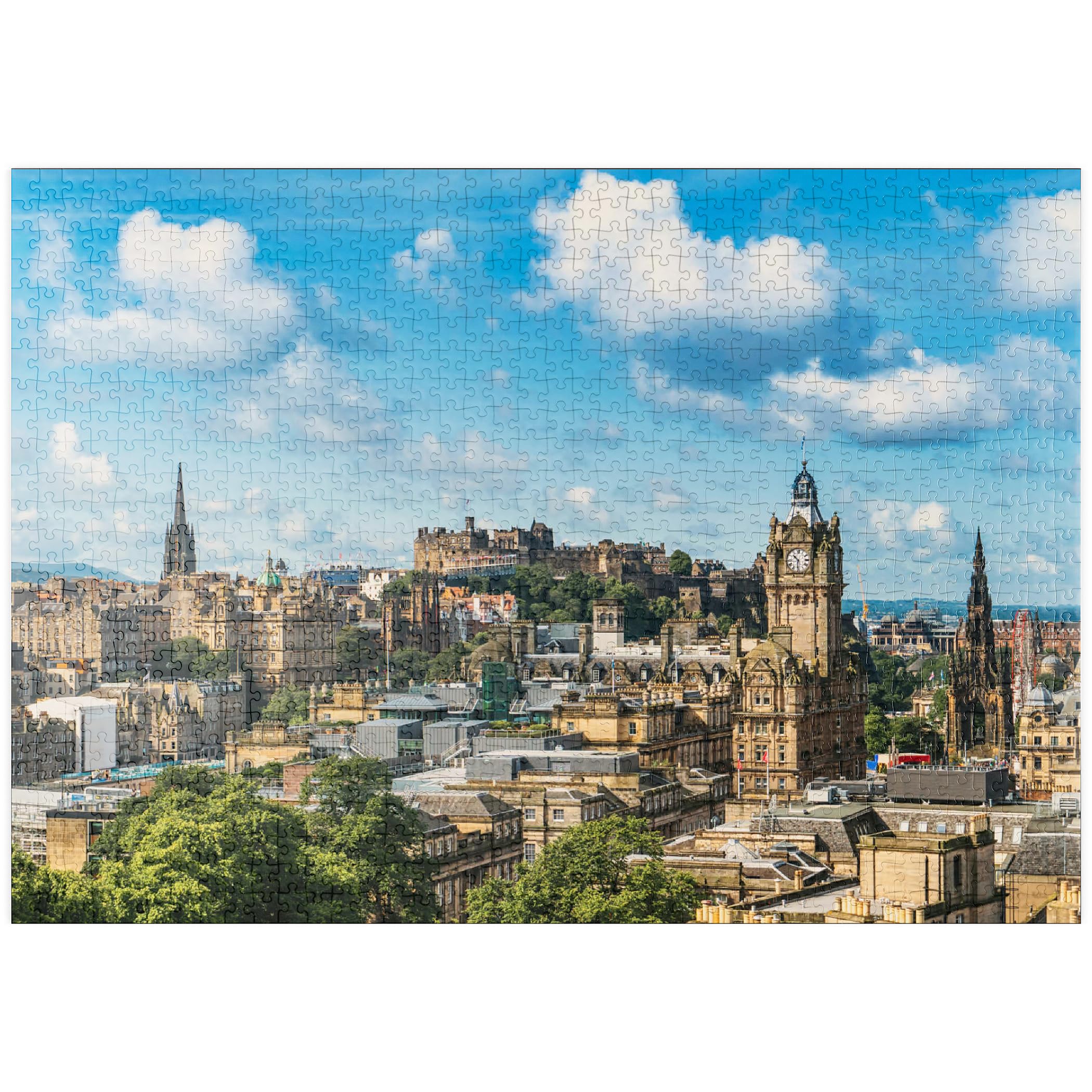 Edinburgh Castle, From The View Of Carlton Hill - Premium 1000 pieces Puzzle - MyPuzzle special collection from Puzzle Galaxy