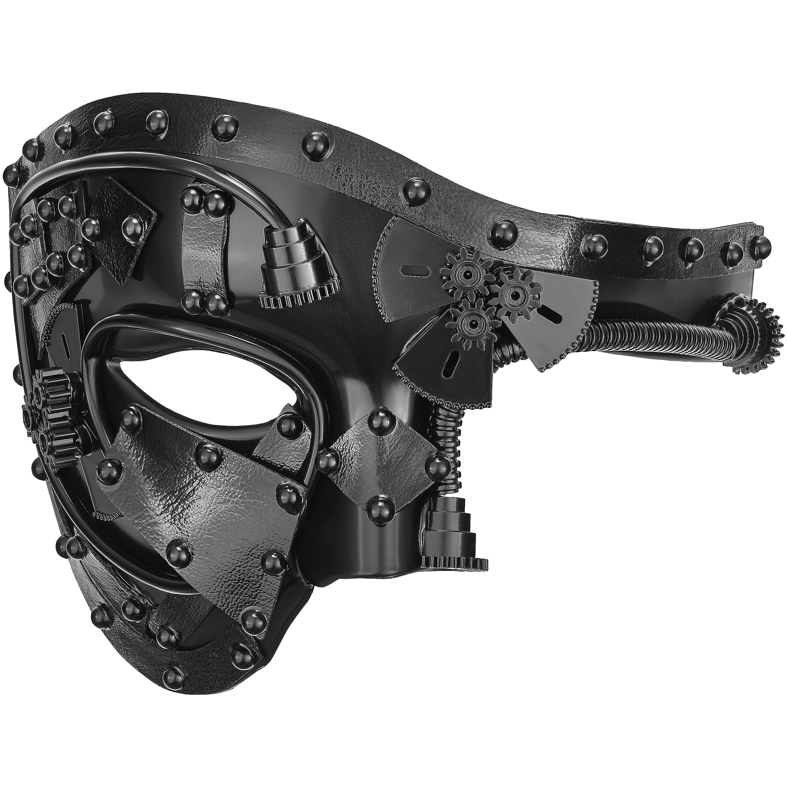 Balinco Steampunk Half Mask (Black)