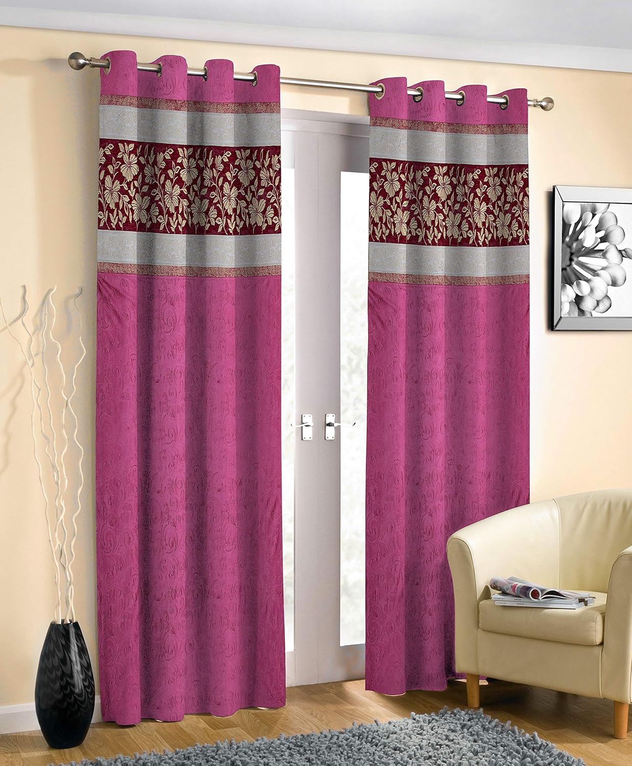 Buy Esmart Beautiful Leaf Art Punch Patch Design Eyelet Lobby