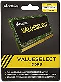 Corsair CMSO4GX3M1A1333C9 Value Select Modulo di Memoria da 4 GB, DDR3, 1333 MHz, CL9, SODIMM, Nero