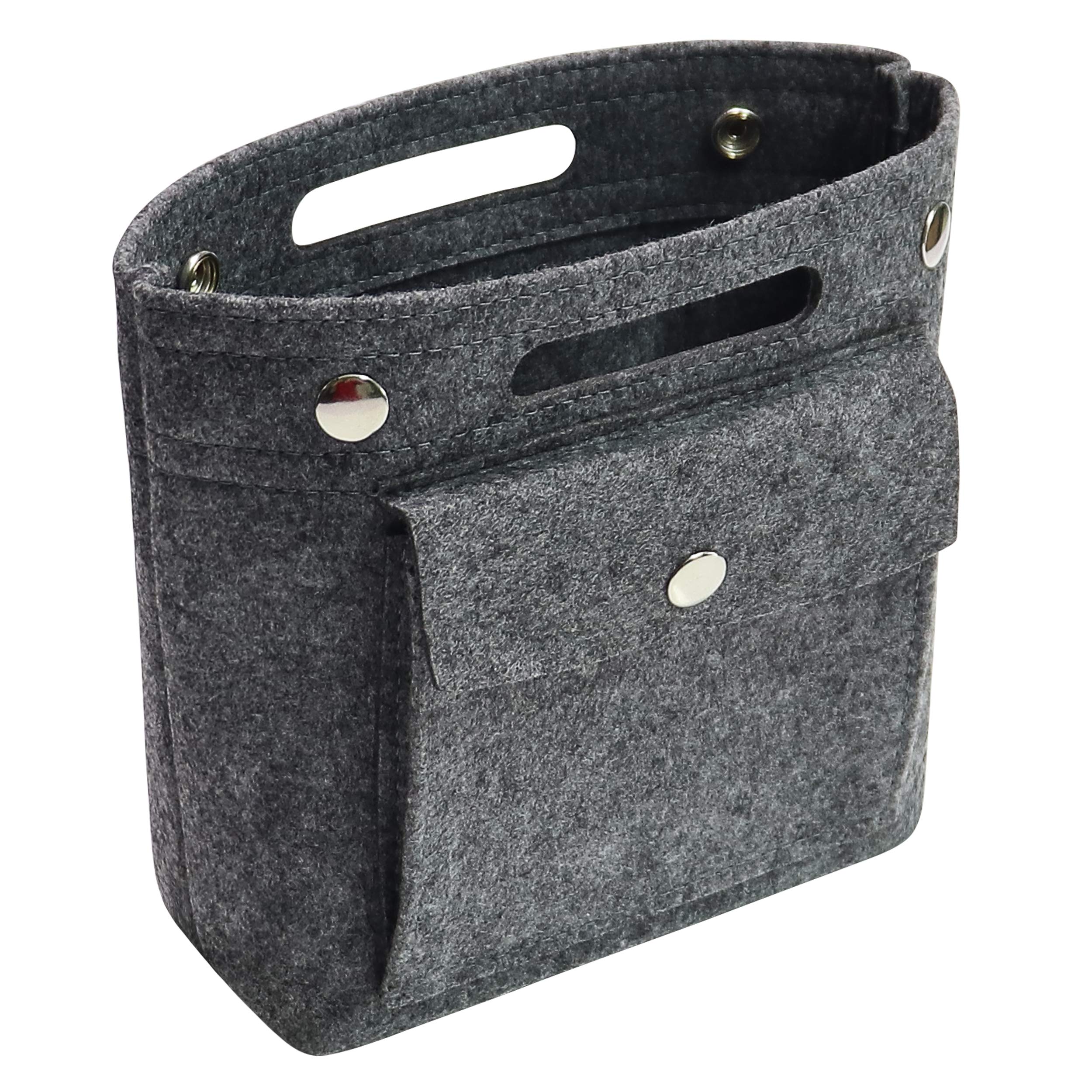 Soyizom Felt Handbag Purse Organiser Liner Shaper Insert Bag In Bag for Speedy Neverfull NeoNoe Noe BB,Dark gray