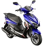 HHH X18 150cc Scooter Street Motorcycle Gas Moped 150cc Adult Bike with 10 inch Aluminum Wheels (Choose Your Color : Red, Black & Blue)