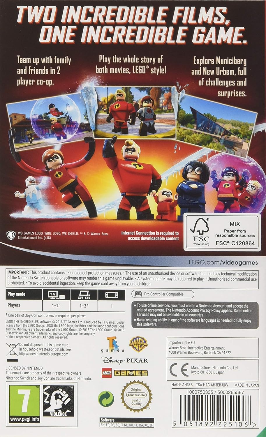 switch lego incredibles