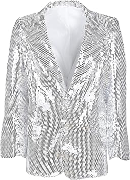 black and silver sequin jacket