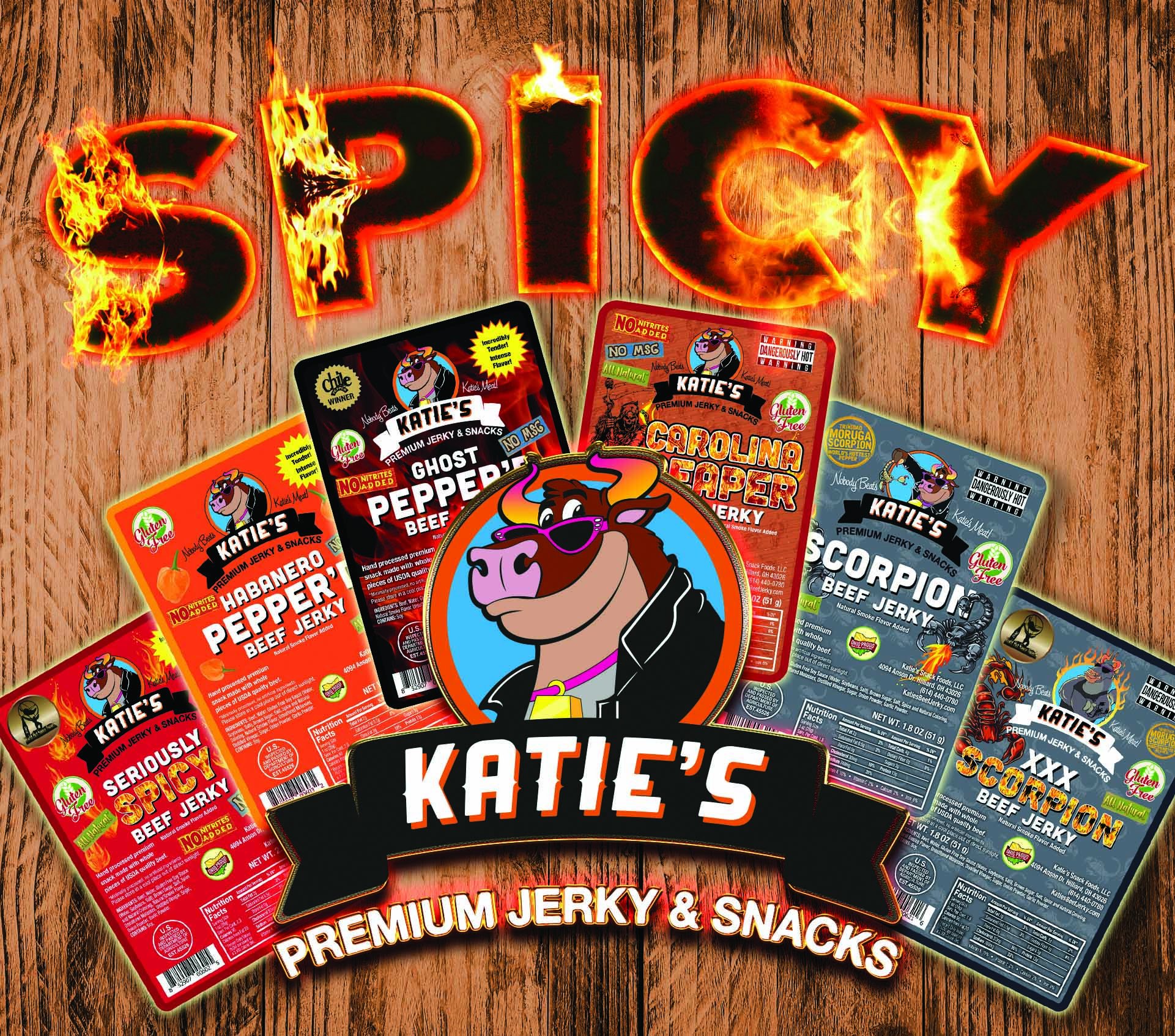 Buy Katie's Beef Jerky Super Spicy Variety Pack, includes Scorpion