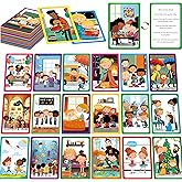 80 Scene Conversation Cards,480+ Questions Of What,Where,Who,Why & How,Materials for Social Skills,Learn Through Friendly Ill