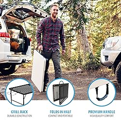 Lifetime Folding Tailgate Table with Grill