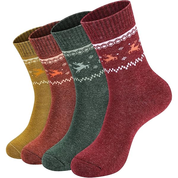 Amazon.com: NinetoFiveLife Pack of 4 Womens Merino Wool Socks