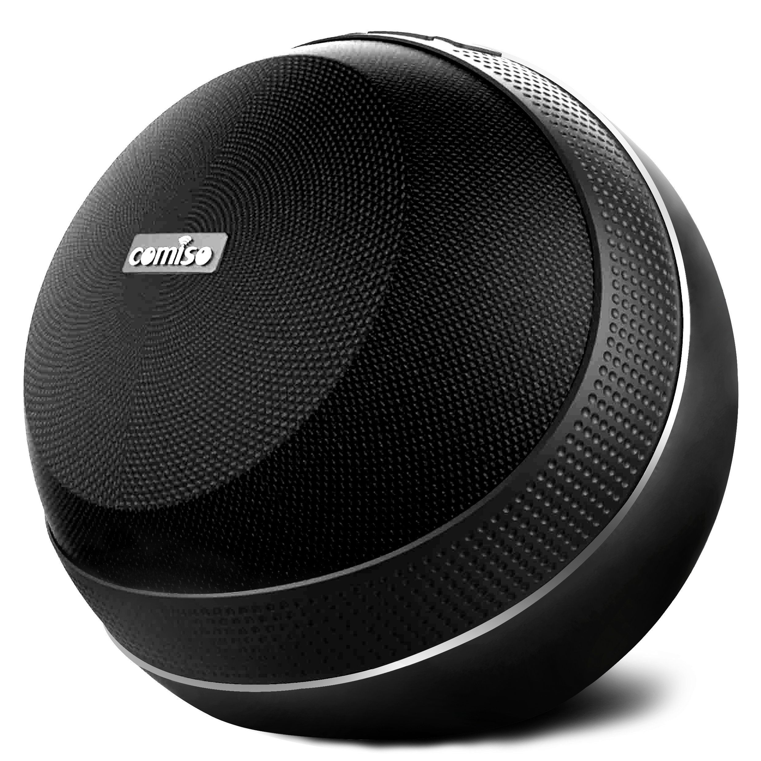 COMISO HomeAudio 30W Bluetooth Speakers, Loud Dual Driver Hi-Fi Wireless Bluetooth Speaker with HD Audio and Enhanced Bass, Wireless Stereo, Built in Mic, Aux Input, Long-Lasting Battery Life (Black) by COMISO