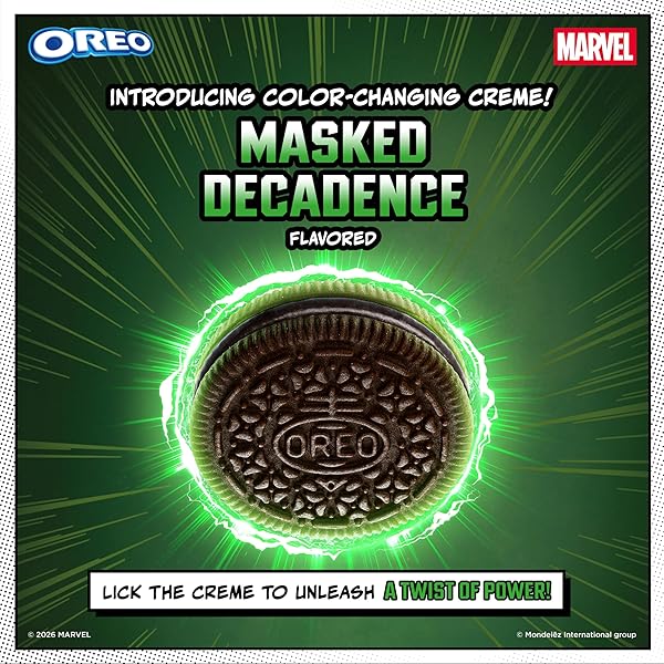 MARVEL OREO STUF OF DOOM CHOCOLATE SANDWICH COOKIES, SPECIAL EDITION, 10.68 OZ