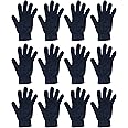 Yacht & Smith 12 Pack Winter Gloves for Men & Women, Warm Thermal Cold Resistant Bulk Packs