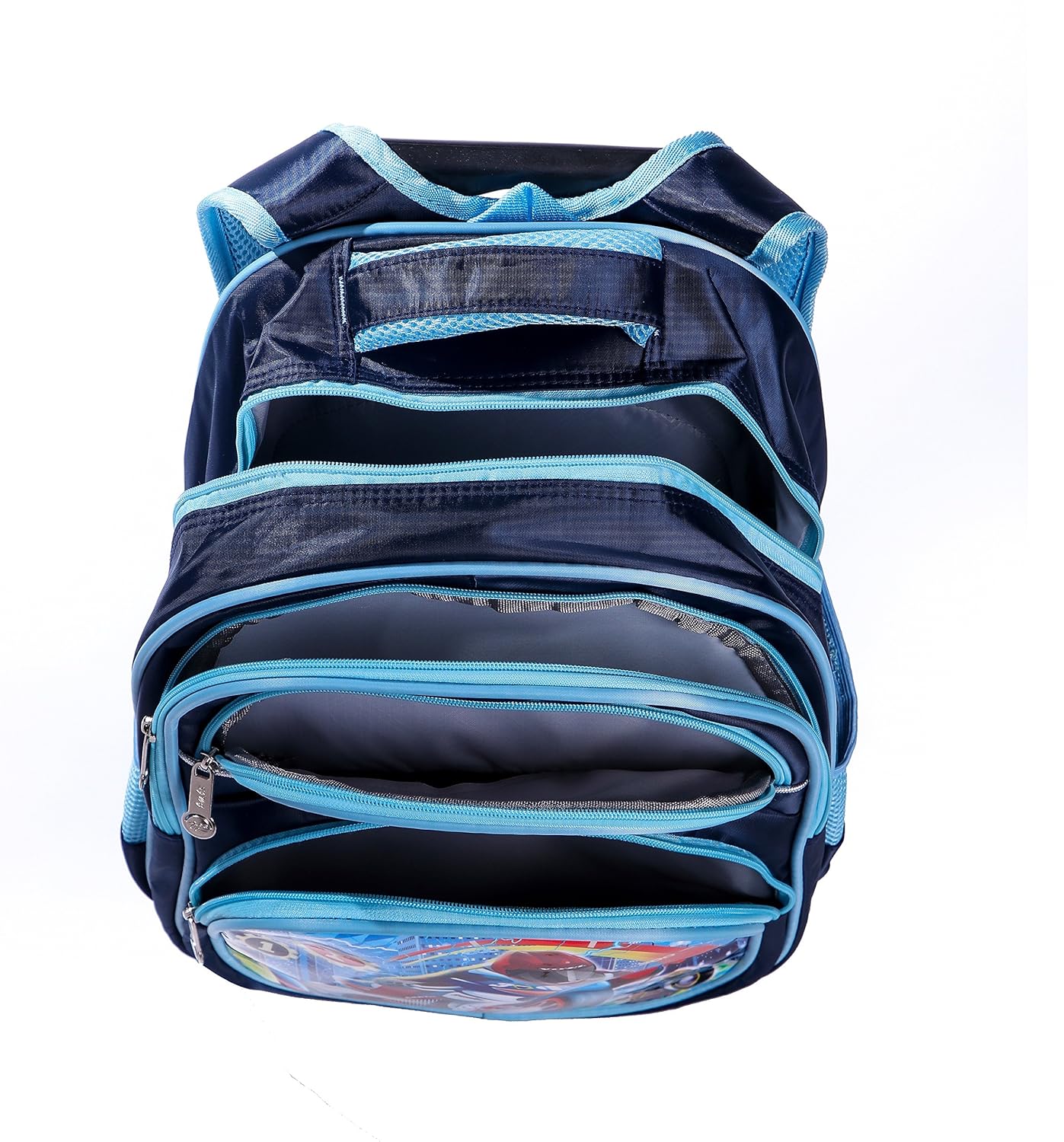dolphy kid's polyester unique design trolley bag (blue)
