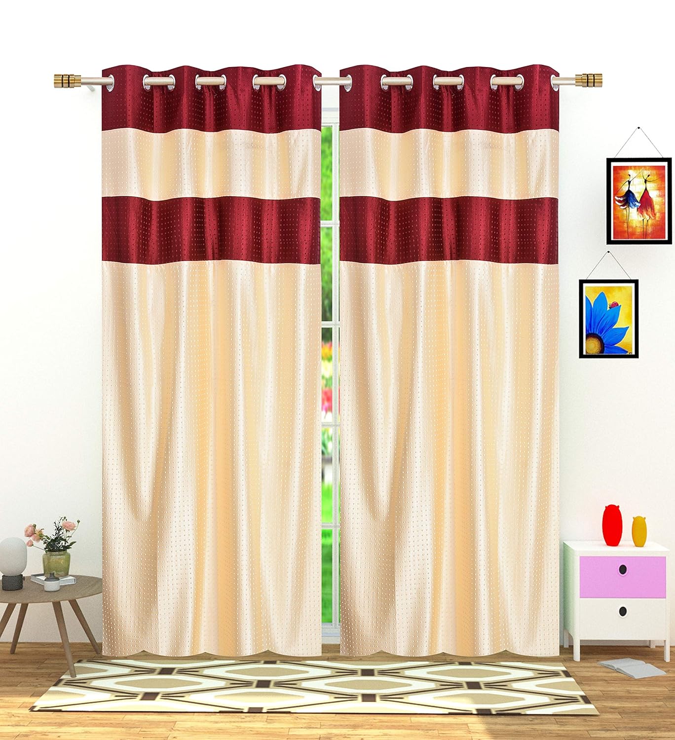 Buy Curtains For Window 5feet By Innovative Edge Curtains 4x5 Feet