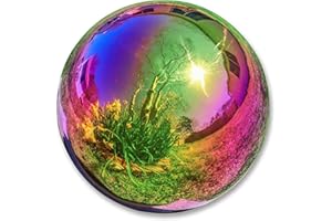 Trademark Innovations Gazing Mirror Ball - Stainless Steel (10", Rainbow)
