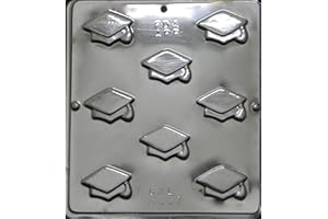 CANDY MOLDS N MORE Graduation Cap Bite Size Candy Mold 8007