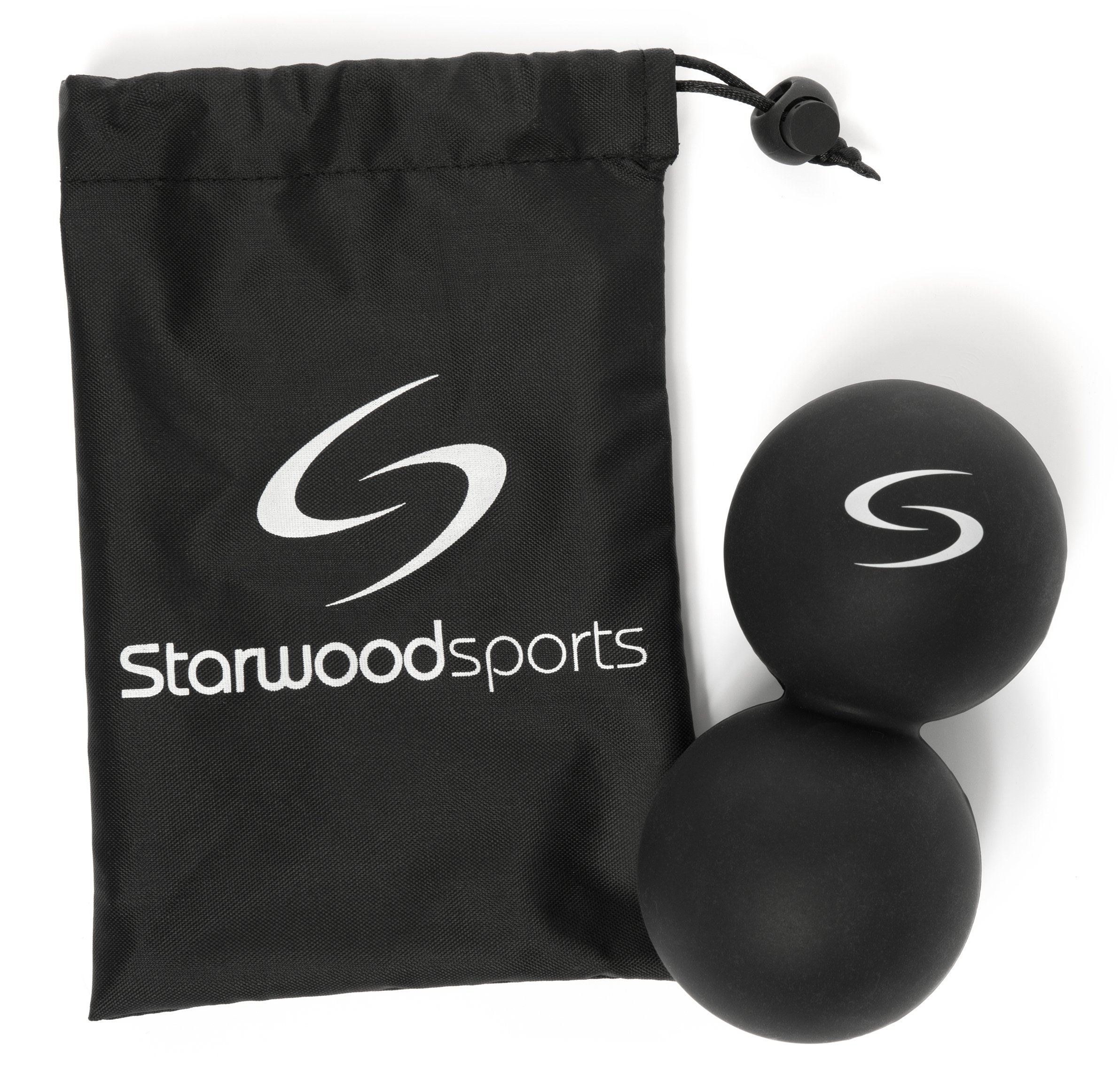 Massage Ball - Peanut Lacrosse Ball - Ideally Suited for Myofascial Release, Trigger Point Therapy and Deep Tissue Massage - Mobility Ball for Crossfit and Yoga