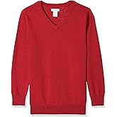 Amazon Essentials Unisex-Child Uniform Cotton V-Neck Sweater