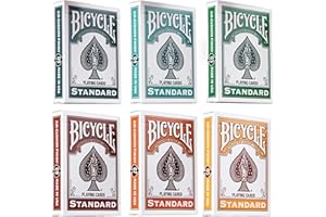 STRAIGHT POKER SUPPLIES Bicycle Playing Cards 6 Deck Color Series Bundle. Collector's Bundle Including 6 Rider Back Decks in Fairway, Turquoise, Sunshine, Pumpkin, Cinnamon and Wintergreen.