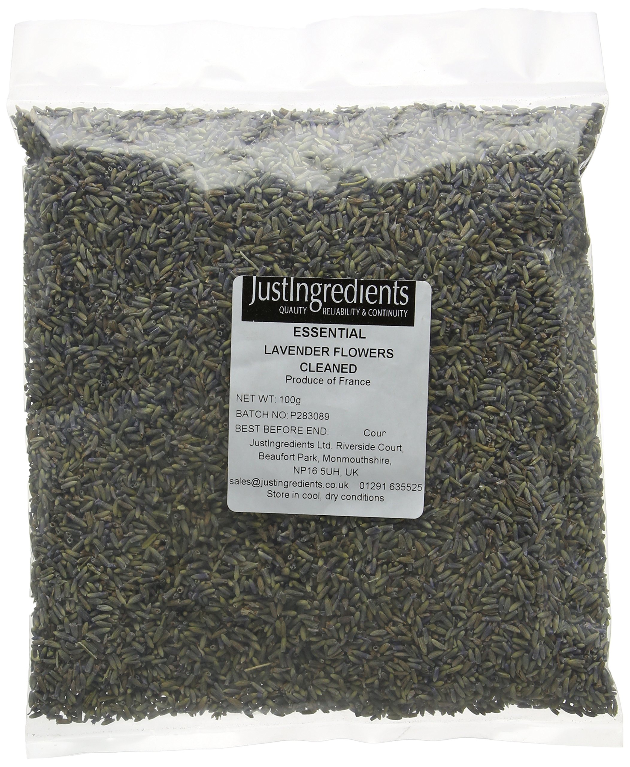 JustIngredients Essentials Lavender Flowers Cleaned 100 g (Pack of 3)