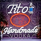 Vodka Neon Sign for Wall Decor Dimmable Neon Light Up Sign for Man Cave Vodka Led Business Signs Suitable for Bar Home Bar Store Bistro Party Club Restaurant Bedroom Size12.9 * 12.9In(P352)