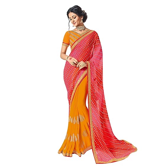 Womens Georgette Saree with Blouse Piece (ARUNMA19601SSSR1_Multicolored)