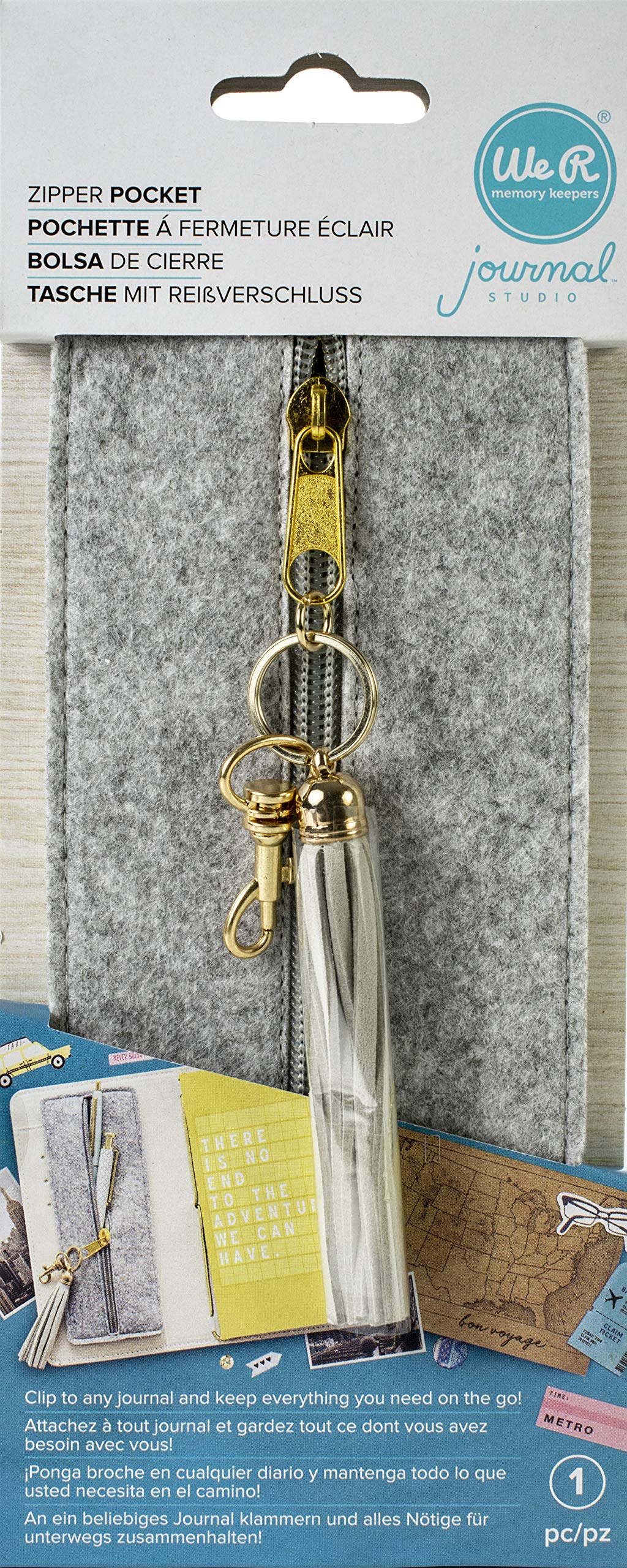 We R Memory Keepers Zip Pocket, Multicolor