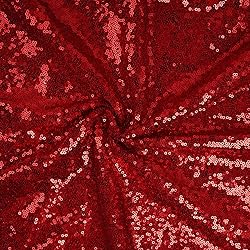 FYLEDAEE Red Sequin Tablecloth Rectangular 50X80