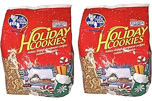 GENERIC Lil' Dutch Maid Holiday Cookies! Christmas Themed Shortbread Cookies With Sprinkles - TWO PACKAGES!