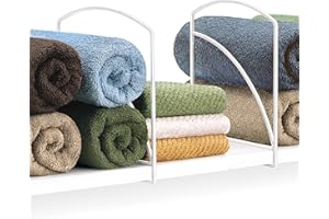 Lynk Shelf Dividers - Closet Shelf Organizer (Set of 2) - White