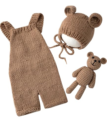 Newborn Photography Outfit Set | Baby Boy & Girl Romper With Props For Photoshoot | Soft, Comfortable