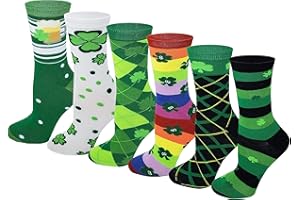 SUMONA 6 Pairs Women Novelty Design crew Socks