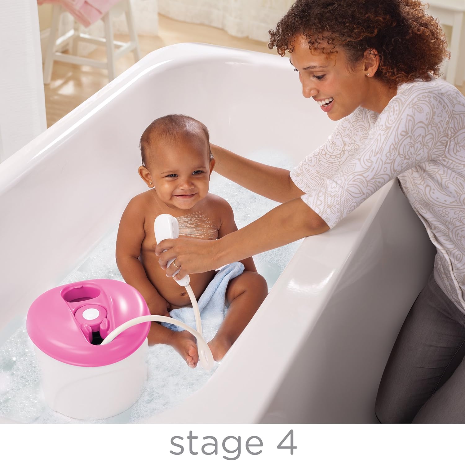 Summer Infant Newborn to Toddler Bath Center & Shower, Pink : Baby Bathing Seats And Tubs : Baby