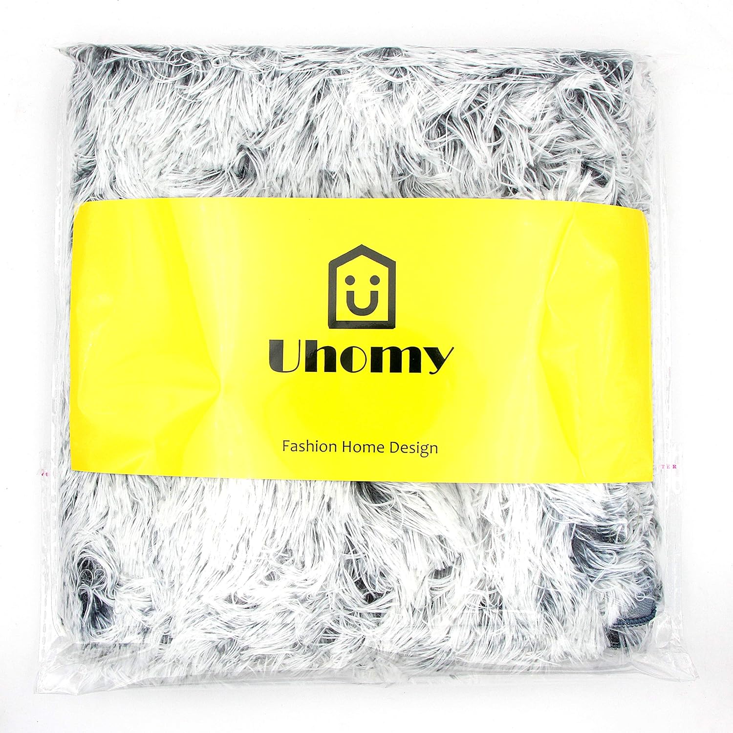 Uhomy 2 Packs Home Decorative Luxury Series Super Soft Faux Fur Throw Pillow Cover Cushion Case for Sofa or Bed Gray Ombre 18x18 Inch 45x45 cm: Home & Kitchen