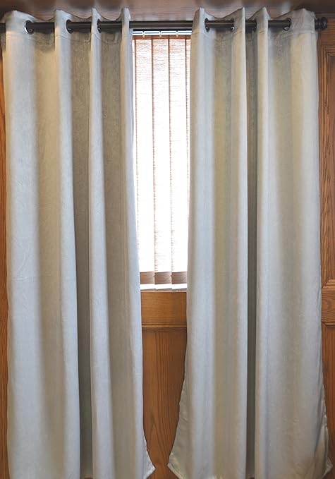 Amazon Com Easy Care Fabrics Faux Suede Grommet Blackout Curtain